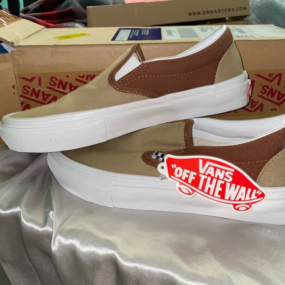 Brown Cornstalk Suede Skate Slip - On Vans Unisex Women size 8 Men size 6.5 - Picture 2 of 3